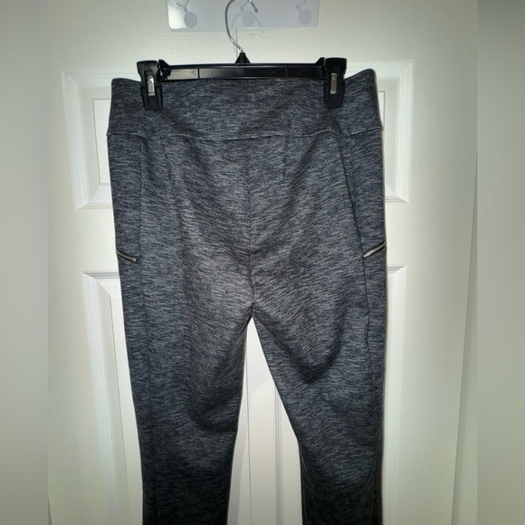 JOE B Heather Charcoal skinny stretchy pants w Zipper Pockets.  Size XL  EUC - Picture 4 of 10